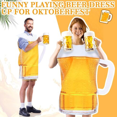 Mepase Oktoberfest كوب للبيرة زي للرجال الكبار هالوين الكحول البيرة الزجاج وتتسابق لحزب أكتوبر الألماني Bier تأثيري in Kuwait