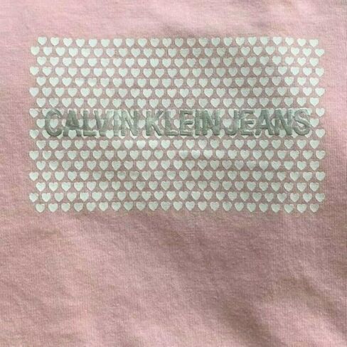 Calvin Klein Girls' 2 Pack Short Sleeve Graphic Logo Tees, Med Grey HTR/Candy Pink, Small (6/7) in Saudi Arabia