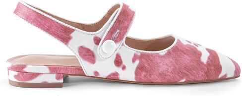 Mary Jane Pump Shoes for Women Slingback Pointed Closed Toe Mary Jane Flats Cute Ballerina Shoes Dressy Ballet Flats Low Chunky Block Heels in Saudi Arabia