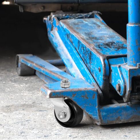 2 Ton Floor Jack Wheel Replacement: Heavy Duty Garage Hydraulic Jack Caster Front Part - Utility Trailer Steel Tray Car Accessories in Kuwait