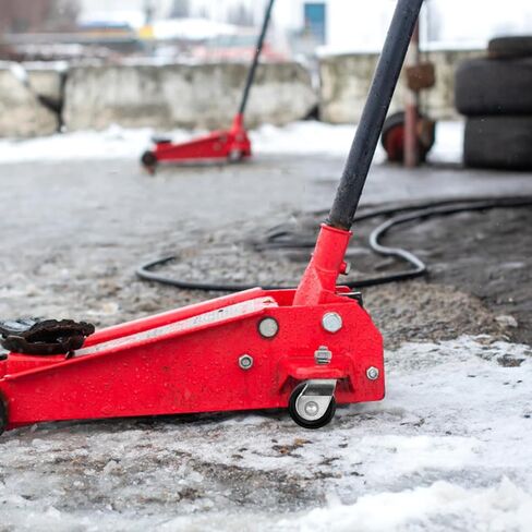 2 Ton Floor Jack Wheel Replacement: Heavy Duty Garage Hydraulic Jack Caster Front Part - Utility Trailer Steel Tray Car Accessories in Kuwait