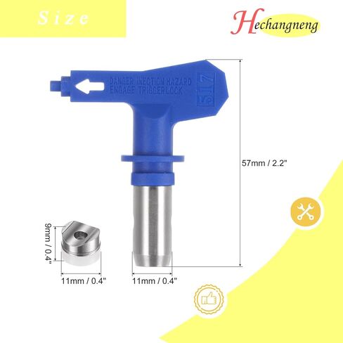مجموعة حماية وطرف رش بدون هواء 517 لبنادق رش الطلاء القياسية بدون هواء للطلاء بالرش والطلاء والمعجون والطلاء الزيتي والطلاء المائي والطلاءات ذات الأغراض الخاصة وما إلى ذلك in Kuwait
