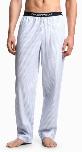 Emporio Armani mens Classic Logo Elastic Waistband Pajama Pants in Saudi Arabia