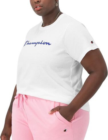 Champion Women's T-shirt, Classic Tee, Comfortable T-shirt for Women, Script (Plus Size Available) in Saudi Arabia
