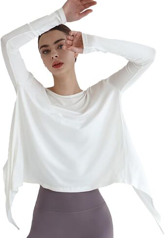 Deviwear Pilates Farfalla Long Sleeve Tshirt Coverup 2way DEVI-T0069 in Saudi Arabia