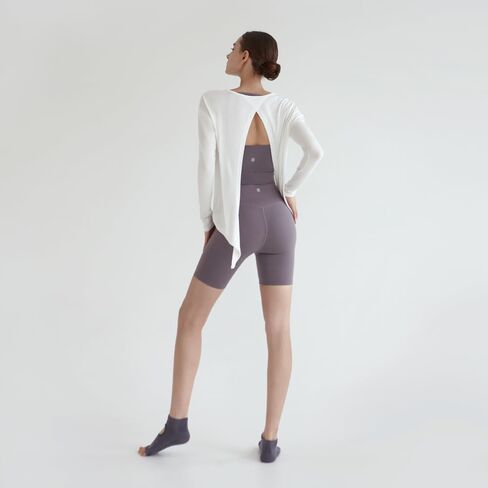 Deviwear Pilates Farfalla Long Sleeve Tshirt Coverup 2way DEVI-T0069 in Saudi Arabia