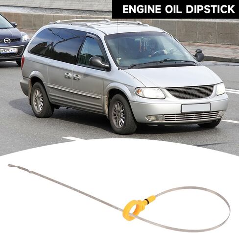 Engine Oil Dipstick Oil Level Dipstick - Compatible for Dodge Caravan 1997-2005 for Dodge Grand Caravan 1997-2005 for Chrysler Town Country 1997-2005 - Replace Part 04694325AC in Saudi Arabia