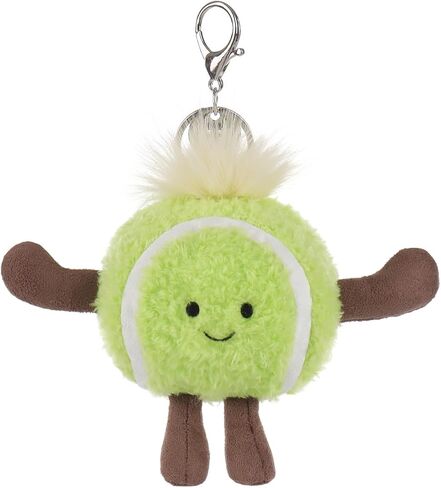 Apricot Lamb Tennis Cute Keychain, Soft Stuffed Plush Toy Keyring for Kids' Backpack, Purse, 3 Inches in Saudi Arabia