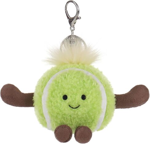 Apricot Lamb Tennis Cute Keychain, Soft Stuffed Plush Toy Keyring for Kids' Backpack, Purse, 3 Inches in Saudi Arabia