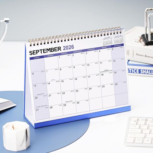 2024 Desk Calendar - 2024 Calendar from January 2024 - December 2024,12 Months Monthly Desk Calendar, 17" x 12", Desk Pad, Large Ruled Blocks, To-do List & Notes, Best Desk Calendar for Organizing in Kuwait