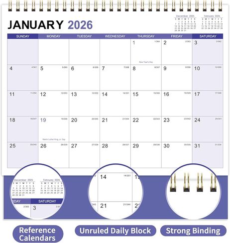 2024 Desk Calendar - 2024 Calendar from January 2024 - December 2024,12 Months Monthly Desk Calendar, 17" x 12", Desk Pad, Large Ruled Blocks, To-do List & Notes, Best Desk Calendar for Organizing in Kuwait