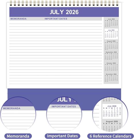 2024 Desk Calendar - 2024 Calendar from January 2024 - December 2024,12 Months Monthly Desk Calendar, 17" x 12", Desk Pad, Large Ruled Blocks, To-do List & Notes, Best Desk Calendar for Organizing in Kuwait