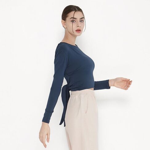 Deviwear Pilates Farfalla Long Sleeve Tshirt Coverup 2way DEVI-T0069 in Saudi Arabia
