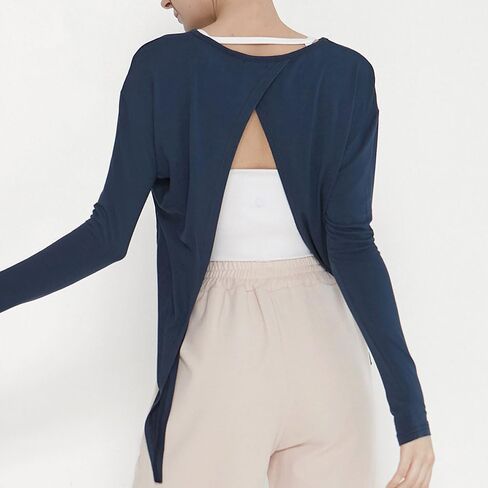 Deviwear Pilates Farfalla Long Sleeve Tshirt Coverup 2way DEVI-T0069 in Saudi Arabia