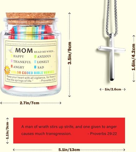 108 برطمان آية من الكتاب المقدس للمعلم - هدايا تقدير للمعلم المسيحي، شكرًا لك على هدية المعلم | وعاء تشجيع مع آيات كتابية راقية، هدية للمعلم في نهاية العام in Kuwait