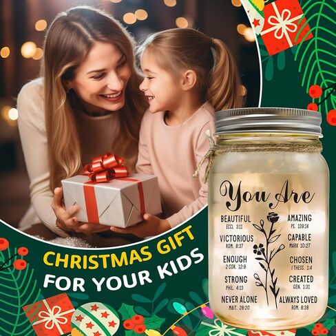 مرطبانات ماسون للصداقة من TOPMELON، ضوء ليلي - أفضل صديق، ابنة، هدية عيد ميلاد للأطفال - هدايا عاطفية للنساء in Kuwait