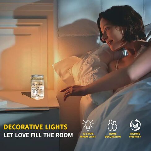 مرطبانات ماسون للصداقة من TOPMELON، ضوء ليلي - أفضل صديق، ابنة، هدية عيد ميلاد للأطفال - هدايا عاطفية للنساء in Kuwait