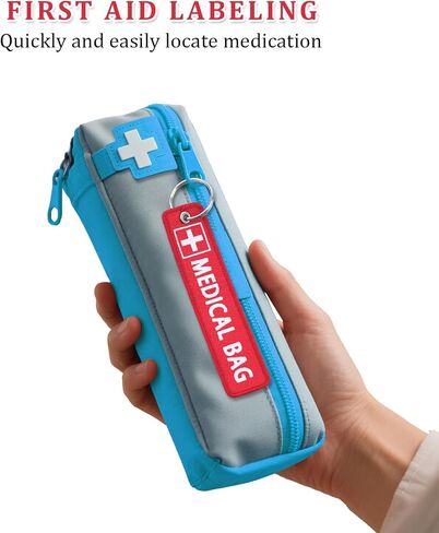 2 Pack Medical Alert Bag Tags, Emergency Medical Equipment Luggage Tags for CPAP Respiratory Equipment, Diabetes, Allergy - Everyday Home and Travel Medical Device Luggage Tag in Saudi Arabia