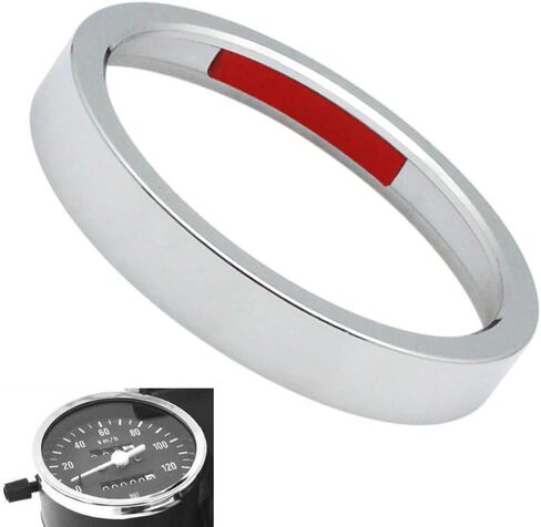 Speedometer Trim Ring Compatible with Harley XL/Sportster 1200/883 2000-2020, Electra/Street/Road/Trike Glide 2000-2013, FXSB/FXSBSE/FXST-Aus 2013-2017 and Dyna 2000-2013 Chrome in Saudi Arabia