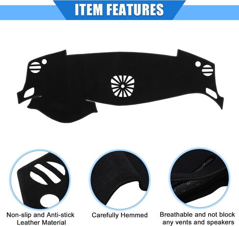 Car Dashboard Cover Compatible for Nissan Altima 2013-2018, Protective Polyester Red Center Console Interior Trim Dash Cover Mat Pad in Saudi Arabia