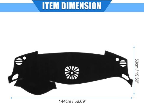 Car Dashboard Cover Compatible for Nissan Altima 2013-2018, Protective Polyester Red Center Console Interior Trim Dash Cover Mat Pad in Saudi Arabia