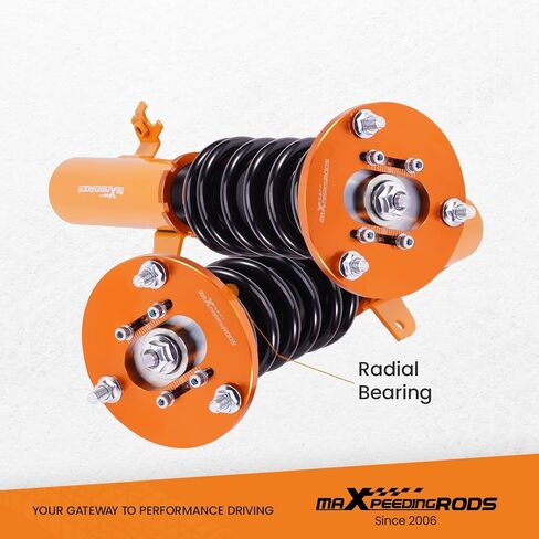 maxpeedingrods Coilovers لسيارة Toyota Camry 1992-2001، لسيارة Lexus ES300 1992-2001، لسيارة Toyota Avalon 1995-2003، طقم تعليق Coilovers قابل للتعديل، طقم خفض التخميد مسبقًا ذهبي in Saudi Arabia