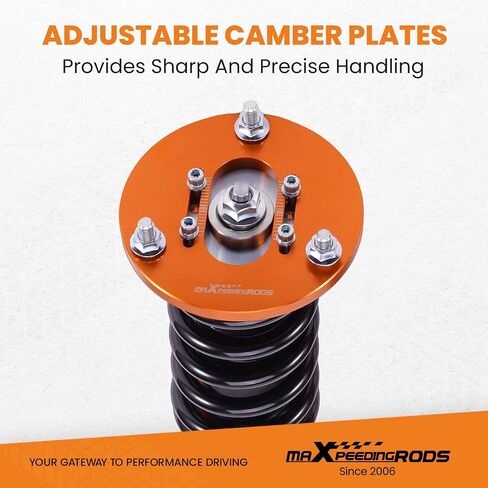 maxpeedingrods Coilovers لسيارة Toyota Camry 1992-2001، لسيارة Lexus ES300 1992-2001، لسيارة Toyota Avalon 1995-2003، طقم تعليق Coilovers قابل للتعديل، طقم خفض التخميد مسبقًا ذهبي in Saudi Arabia