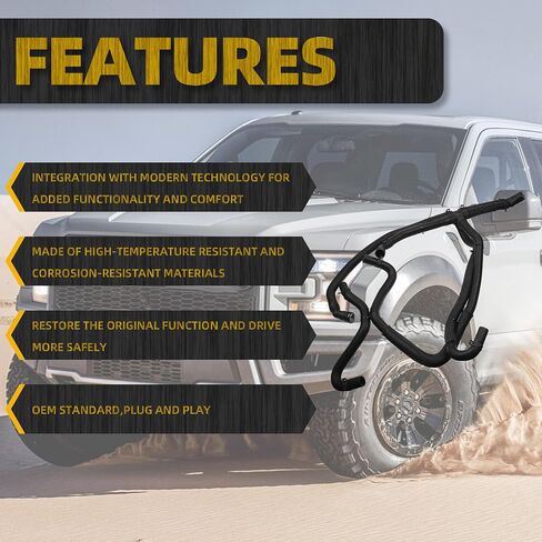 مجموعة مدخل ومخرج خرطوم سخان المحرك Dasbecan 626-802 المتوافقة مع Ford F-150 2015 2016 2017 in Saudi Arabia