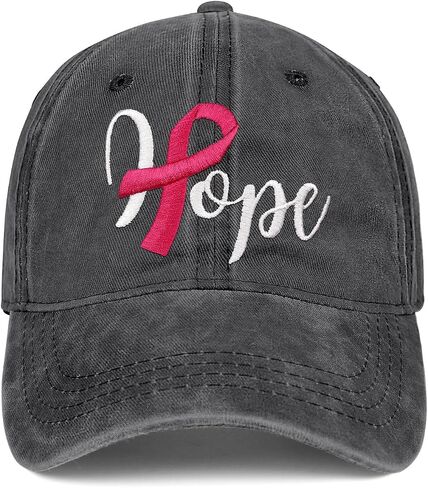Breast Cancer Gifts for Woman Breast Cancer Awareness Trucker Hat Embroidered Adjustable Accessories Baseball Caps in Saudi Arabia