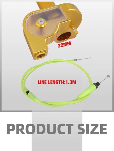 Motorcycle Throttle Grip with 51.18" Cable,7/8" 22mm CNC Aluminum Quick Twister Assembly Universal for Dirt Mini Pit Bike 49CC-125CC CRF XR KX YZ TTR DRZ SSR 50 60 70 80 85 100 110 125-Red in Saudi Arabia