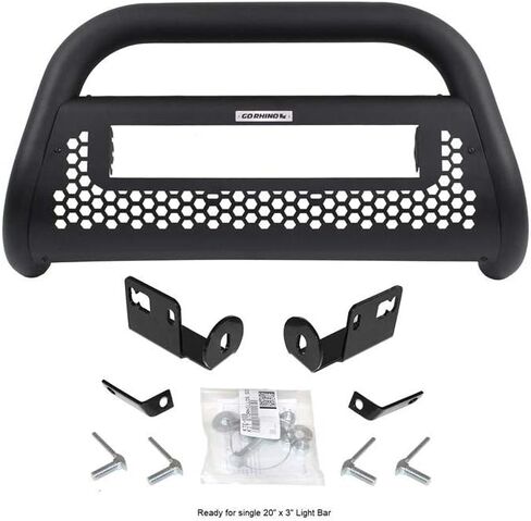 Go Rhino RC2 Bull Bar مع مصباحين مكعبين مقاس 3 بوصات وأقواس تثبيت | فولاذ معتدل، أسود محكم | 55522T | يناسب تويوتا تاكوما 2005-2015 (باستثناء نظام تثبيت السرعة الديناميكي بالليزر / إحساس أمان تويوتا / TRD) in Saudi Arabia