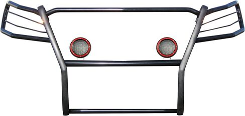 Black Horse Grille brush Bumper Guard Modular Bk Come W/ Pair of 5.3"LED Light Compatible with 19-25-Benz Sprinter 1500/2500/3500/3500XD|19-25 Freightliner Sprinter 1500/2500/3500/3500XD-17D503MA-PLFR in Saudi Arabia