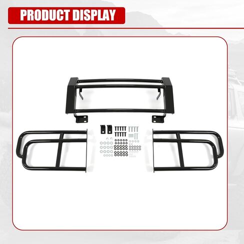HECASA Brush Guard Compatible with 2003-2009 Hummer H2 Front Bumper Bull Bar Grill Grille Guard Frame Black Steel Powder Coated in Saudi Arabia