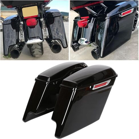 حقائب سرج KUAFU مقاس 5 بوصات ممتدة وحقائب سرج صلبة ممتدة متوافقة مع 2014-2024 Harley Touring Road King Glide Electra Street Glide CVO Ultra Classic in Saudi Arabia