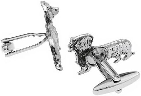 Pewter Dachshund Sausage Dog Cufflinks in Saudi Arabia