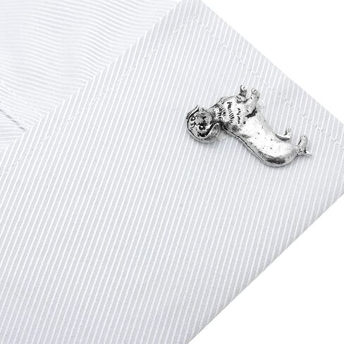 Pewter Dachshund Sausage Dog Cufflinks in Saudi Arabia