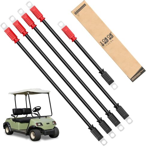 10L0L Golf Cart Battery Cable Set for Yamaha G22 48V,4 Gauge 5 PCS Golf Cart Battery Wires 48V volt in Saudi Arabia