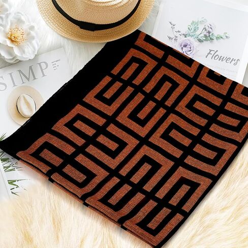 Scarfs for Women Light Soft Solid plaid Fashion Scarves Sunscreen Shawls for All Seasons in Saudi Arabia