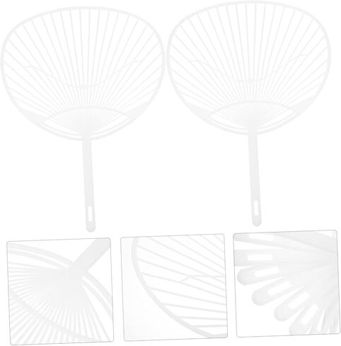 Cabilock 10pcs Diy Fan Kit Hand-held Fan Framework for Crafts for Custom Decoration for Summer Events and Unique Gifts in Saudi Arabia