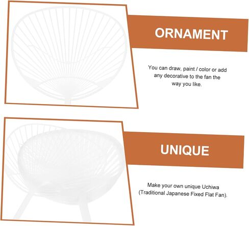 Cabilock 10pcs Diy Fan Kit Hand-held Fan Framework for Crafts for Custom Decoration for Summer Events and Unique Gifts in Saudi Arabia