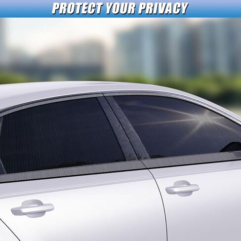 تظليل النافذة الخلفية للسيارة، شاشة شبكية لنافذة السيارة قابلة للتنفس، مظلة للزجاج الأمامي للخصوصية للحيوانات الأليفة العائلية الصغيرة، غطاء نافذة جانبي للحماية من الأشعة فوق البنفسجية للسيارة والشاحنة والتخييم (خلفي) in Kuwait