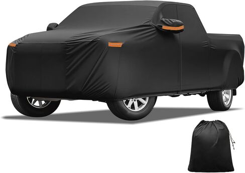 X AUTOHAUX غطاء سيارة في الهواء الطلق مقاوم للماء الشمس المطر الثلوج البرد حماية مع الجانب الأيسر الباب سستة 210D-PU لهوندا ريدجلاين in Saudi Arabia