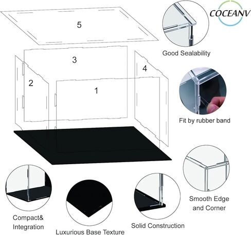 Acrylic Golf Ball Display case, Holds 16 Balls in 4 Tiers of 4 with Mirror Back Panel, Used on Desktop or Wall Mounted with Magnetic Closure Design.(White) in Saudi Arabia