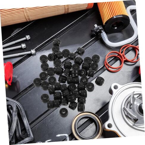 50pcs Universal Rubber Gasket Seal Kit for Car Refrigerant Openers Auto Repair Accessories for Vehicle Maintenance Compatible R134a in Saudi Arabia