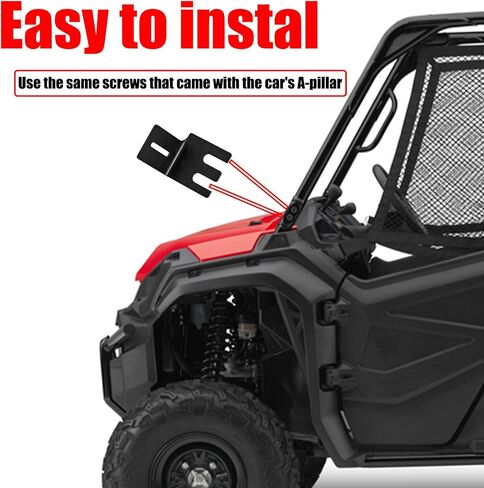 Front Side Pillar Upper Hood 50''-54'' LED Light Bar Mounts Bracket Compatible with Honda Pioneer 700 1000 2014-2024 in Saudi Arabia