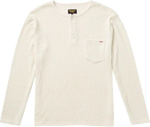 Vintage White Thermal LS Henley من شركة Seager Co. in Saudi Arabia