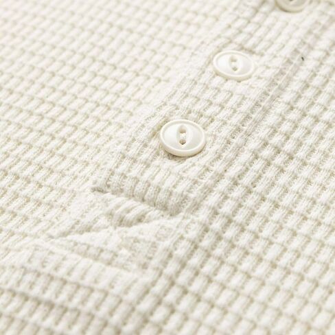 Vintage White Thermal LS Henley من شركة Seager Co. in Saudi Arabia