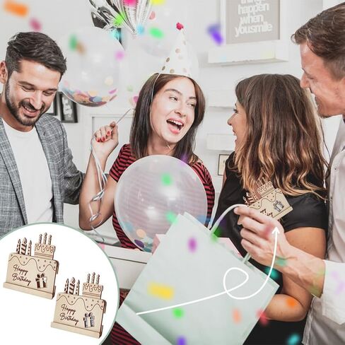 FINGERINSPIRE 2 قطعة هدية نقود خشبية، هدايا عيد ميلاد سعيد، هدايا نقود خشبية من اللوز، حامل نقود، فكرة هدية أصلية، فكرة هدية نقود خشبية أصلية لتهنئة الذكرى السنوية لعيد الميلاد in Kuwait