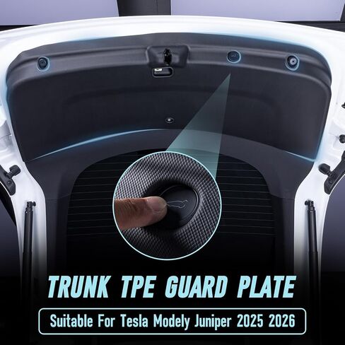 for 2025+ Tesla Model Y Juniper 2PCS TPE Rear Trunk Door Guard Mat & Rear Trunk Threshold Strip Protection Cover Trunk Bumper Guard Sill Cover Cargo Liners 2025 2026 Model Y Juniper Accessories in Saudi Arabia