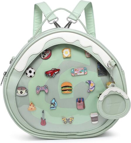 CHERRY SAUCE Ita Bag Multi-Purpose Backpack Crossbody Satchel Purse Kawaii Pin Display in Saudi Arabia